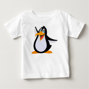 Glücklicher Pinguin Cartoon Baby T-shirt