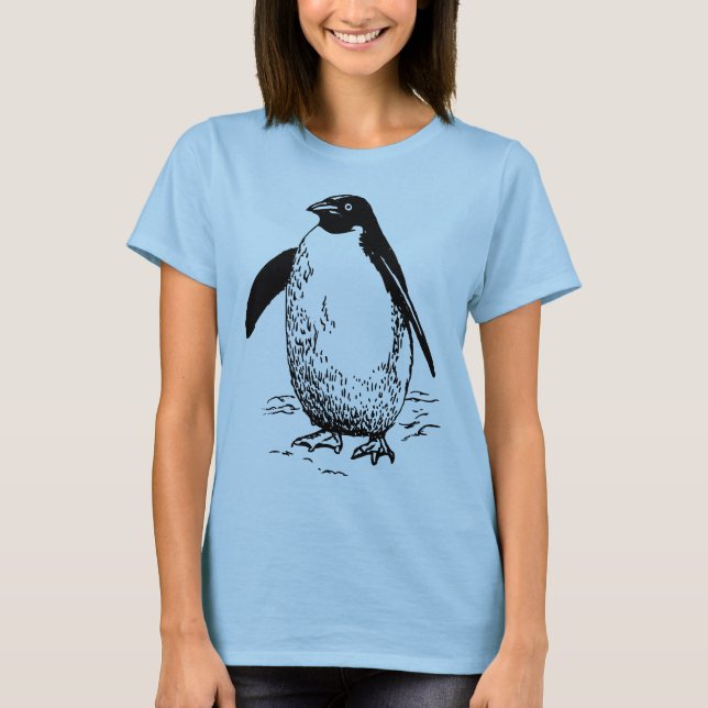 Glücklicher Pinguin T-Shirt (Vorderseite)