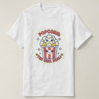 Glücklicher Popcorn-Film-Liebhaber Grafik T-Shirt