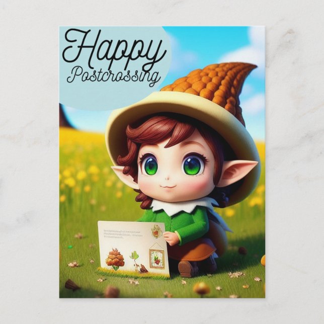 Glücklicher Postübergang, Postkarte für Postüberqu (Vorderseite)