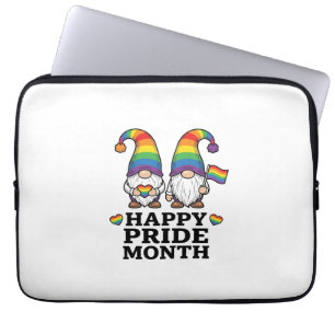 Glücklicher Pride Monat Gnom Vintage Regenbogen Sh Laptopschutzhülle