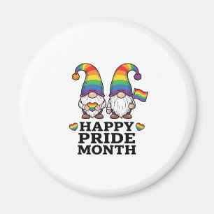 Glücklicher Pride Monat Gnom Vintage Regenbogen Sh Magnet