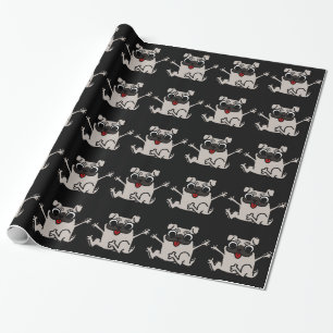 Glücklicher Pug Geschenkpapier