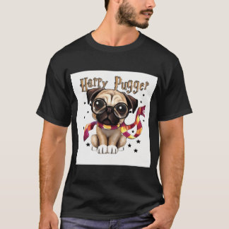 glücklicher Pugep-Aufkleber T-Shirt