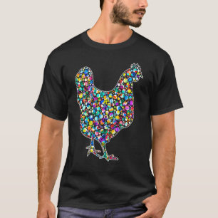 Glücklicher Punkt-Tag Regenbogen Huhn Tupfen Septe T-Shirt