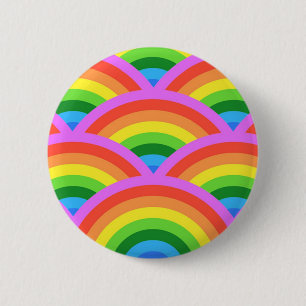Glücklicher Regenbogen Button