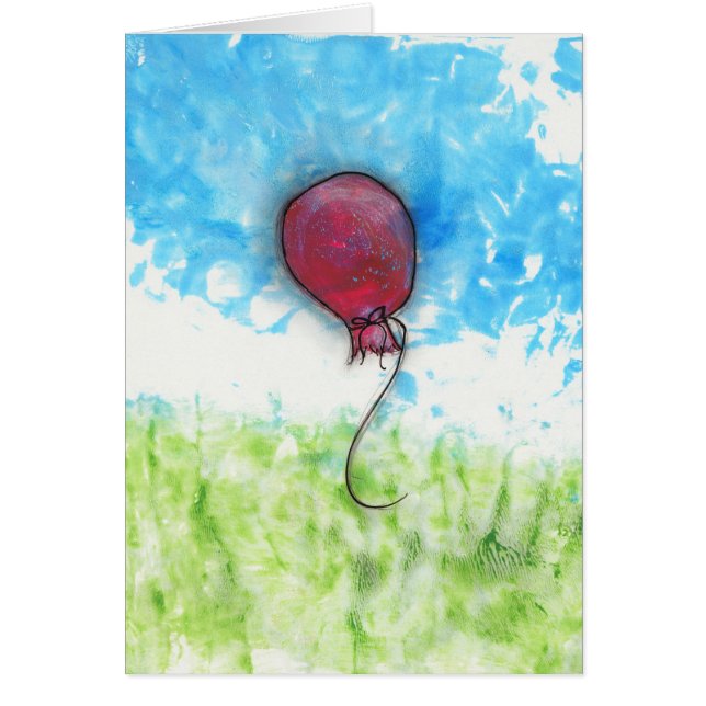Glücklicher roter Ballon (Vorne)