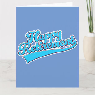 Glücklicher Ruhestand Blue Edition Karte