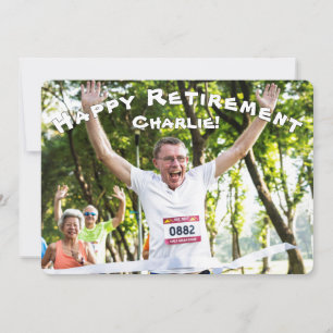 Glücklicher Ruhestand Foto Einladung