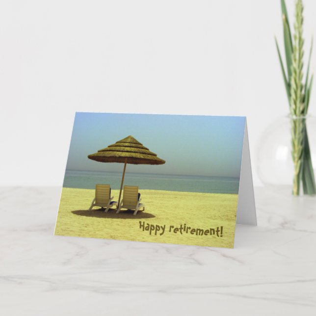 Glücklicher Ruhestand! Karte (Vorderseite)