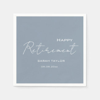Glücklicher Ruhestand Moderne Staubblaue Personali Serviette