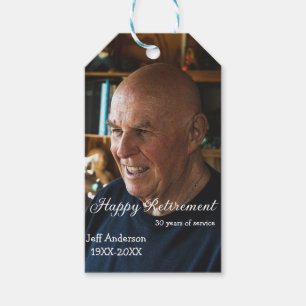 Glücklicher Ruhestand Name Foto Jahre des Dienstes Geschenkanhänger