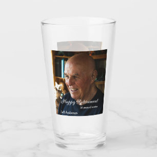 Glücklicher Ruhestand Name Foto Jahre im Dienst r Glas