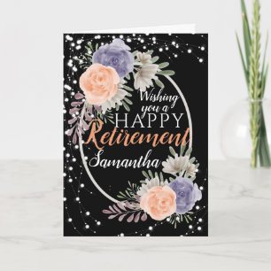 Glücklicher Ruhestand Pfingstrose Rosen Blumen Sch Karte