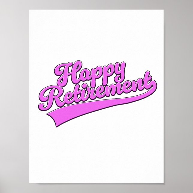 Glücklicher Ruhestand Poster (Vorne)