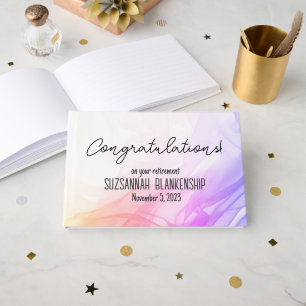 Glücklicher Ruhestand Regenbogen Wasserfarbe Benut Gästebuch