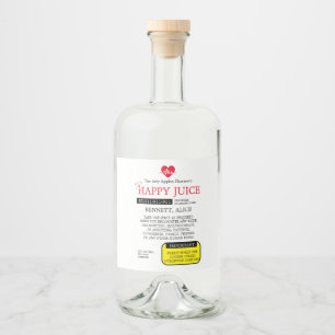 Glücklicher Saft Krankenschwester Abschluss Wein & Alkoholflaschenetikett