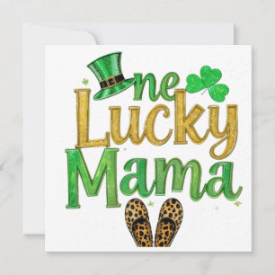 Glücklicher Sankt Patrick Mama Einladung