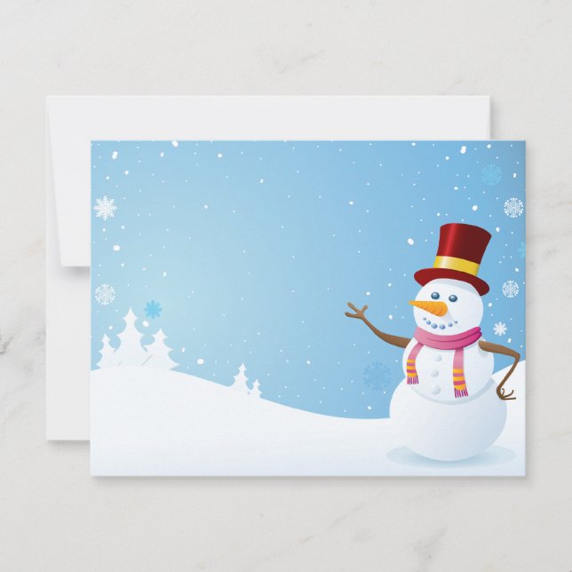 Glücklicher Schneemann (Vorderseite)