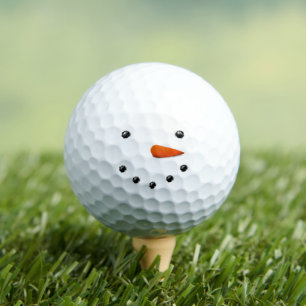 Glücklicher Schneemann Golfball