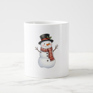 Glücklicher Schneemann Jumbo-Tasse