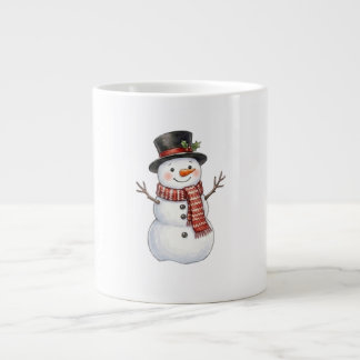 Glücklicher Schneemann Jumbo-Tasse