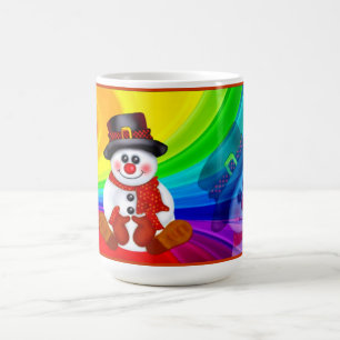 Glücklicher Schneemann Kaffeetasse