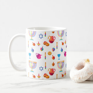 Glücklicher schöner jüdischer Feiertag Chanukka Kaffeetasse