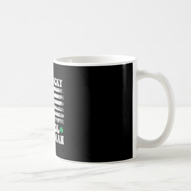 Glücklicher Schulhausmeister St. Patricks Day Kaffeetasse (Rechts)