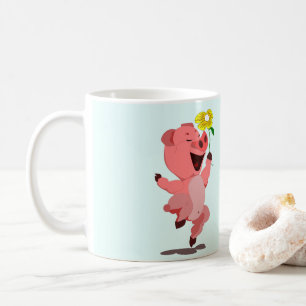Glücklicher Schwein Tasse