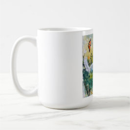 Glücklicher Scottie auf einem Feld Kaffeetasse