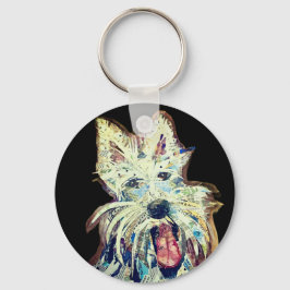 Glücklicher Scottie Schlüsselanhänger