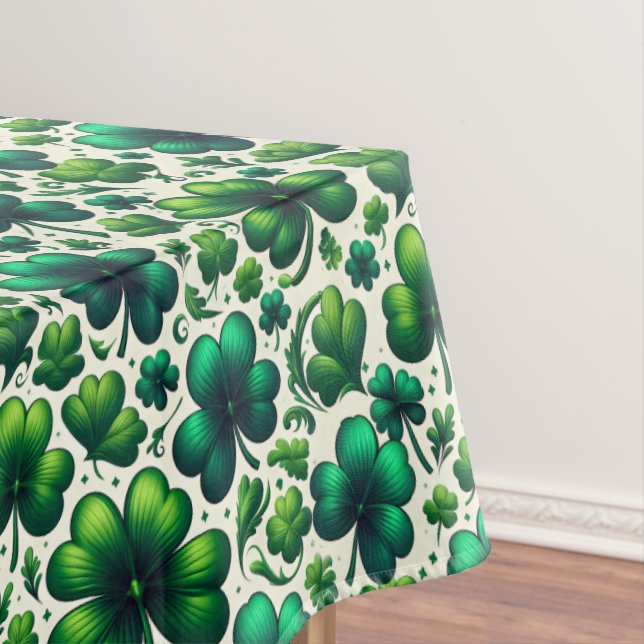 Glücklicher Shamrock St. Patrick's Day Tischdecke (Beispiel)