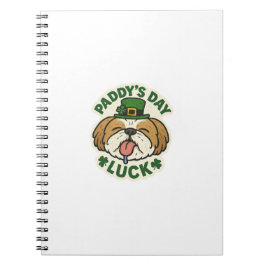Glücklicher Shih Tzu am St. Patrick's Day Notizblock