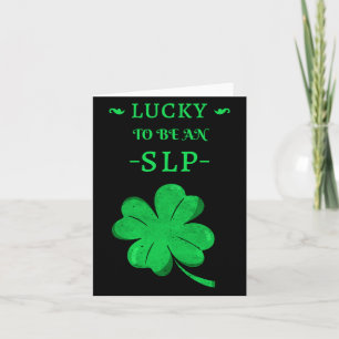 Glücklicher Slp St Patricks Day T-Shirt Karte
