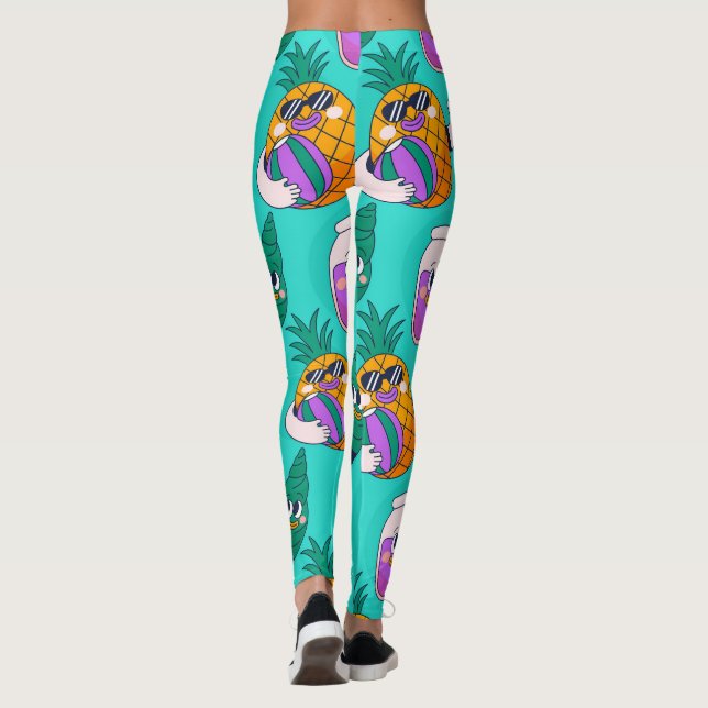 glücklicher Sommer Leggings (Rückseite)