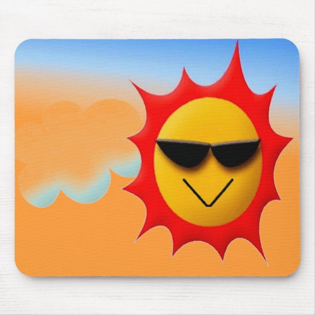 glücklicher Sommer Mousepad (Vorne)