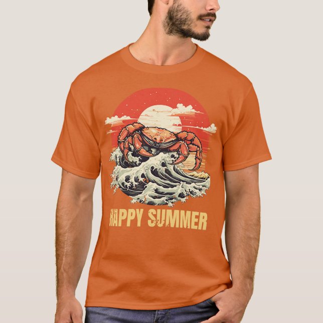 glücklicher Sommer T-Shirt (Vorderseite)