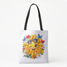 Glücklicher Sonnenschein Floral Regenbogen