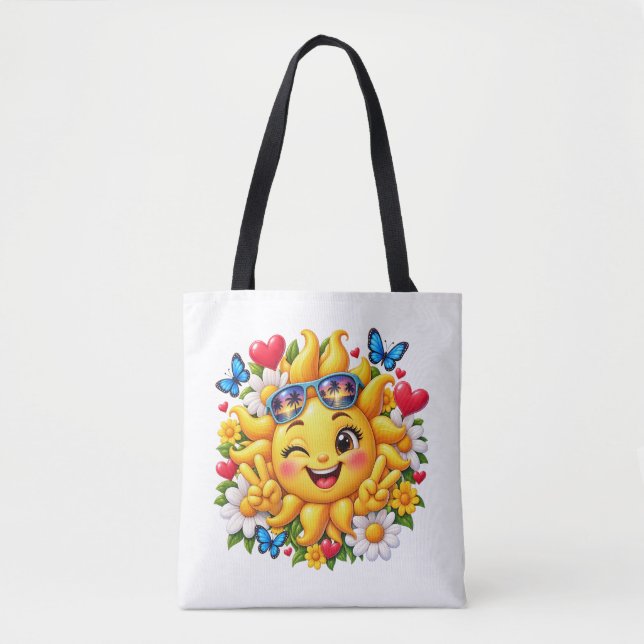 Glücklicher Sonnenschein Floral Regenbogen (Vorderseite)