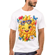 Glücklicher Sonnenschein Floral Regenbogen