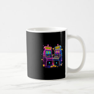 Glücklicher Spielautomaten Casino Glücksspiel Lieb Kaffeetasse