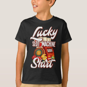 Glücklicher Spielautomaten Casino Las Vegas Glücks T-Shirt