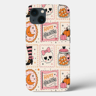 Glücklicher Spuk Rosa Totenkopf Stempel Etui Case-Mate iPhone Hülle