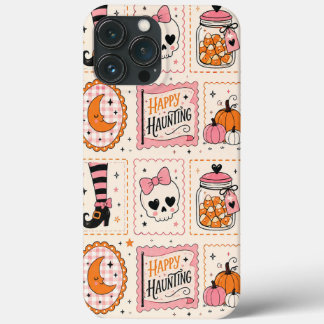 Glücklicher Spuk Rosa Totenkopf Stempel Etui Case-Mate iPhone Hülle