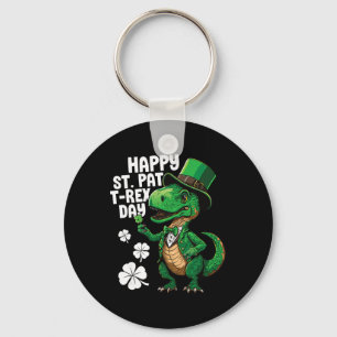 Glücklicher St Pat T-Rex Tag St Patricks Day Dinos Schlüsselanhänger