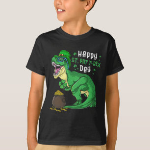 Glücklicher St Pat Trex Tag Dino St Patricks Tag K T-Shirt