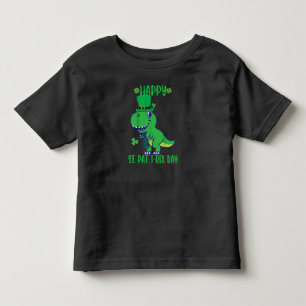 Glücklicher St. Pat Trex Tag Dinosaurier Kleinkind T-shirt