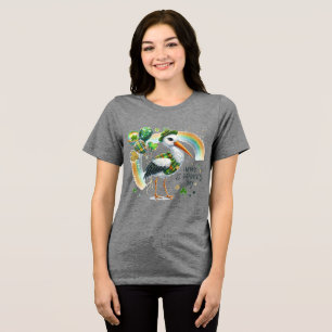 Glücklicher St. Patrick Frauen Tri-Blend Shirt