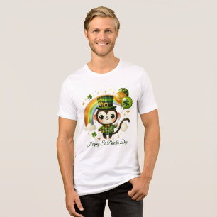 Glücklicher St. Patrick Männer- Tri-Blend Shirt